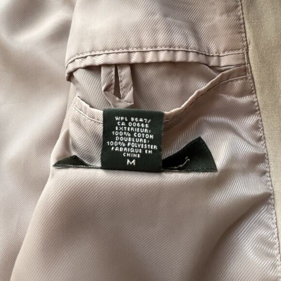 Eddie Bauer Sport Coat Blazer Jacket Mens Medium Khaki Three-Button 100% Cotton* - Picture 6 of 10